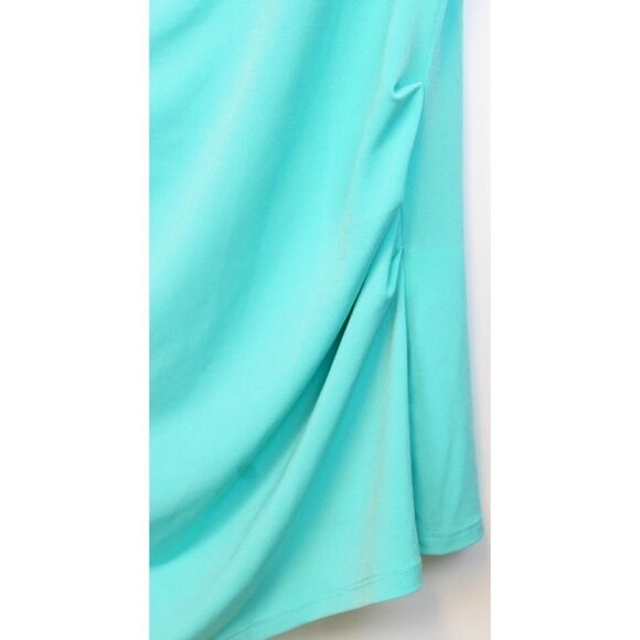 3 7th Avenue Design Studio Blouses sz L Polka Dot Blue Pink Formal New York & Co - Picture 12 of 16